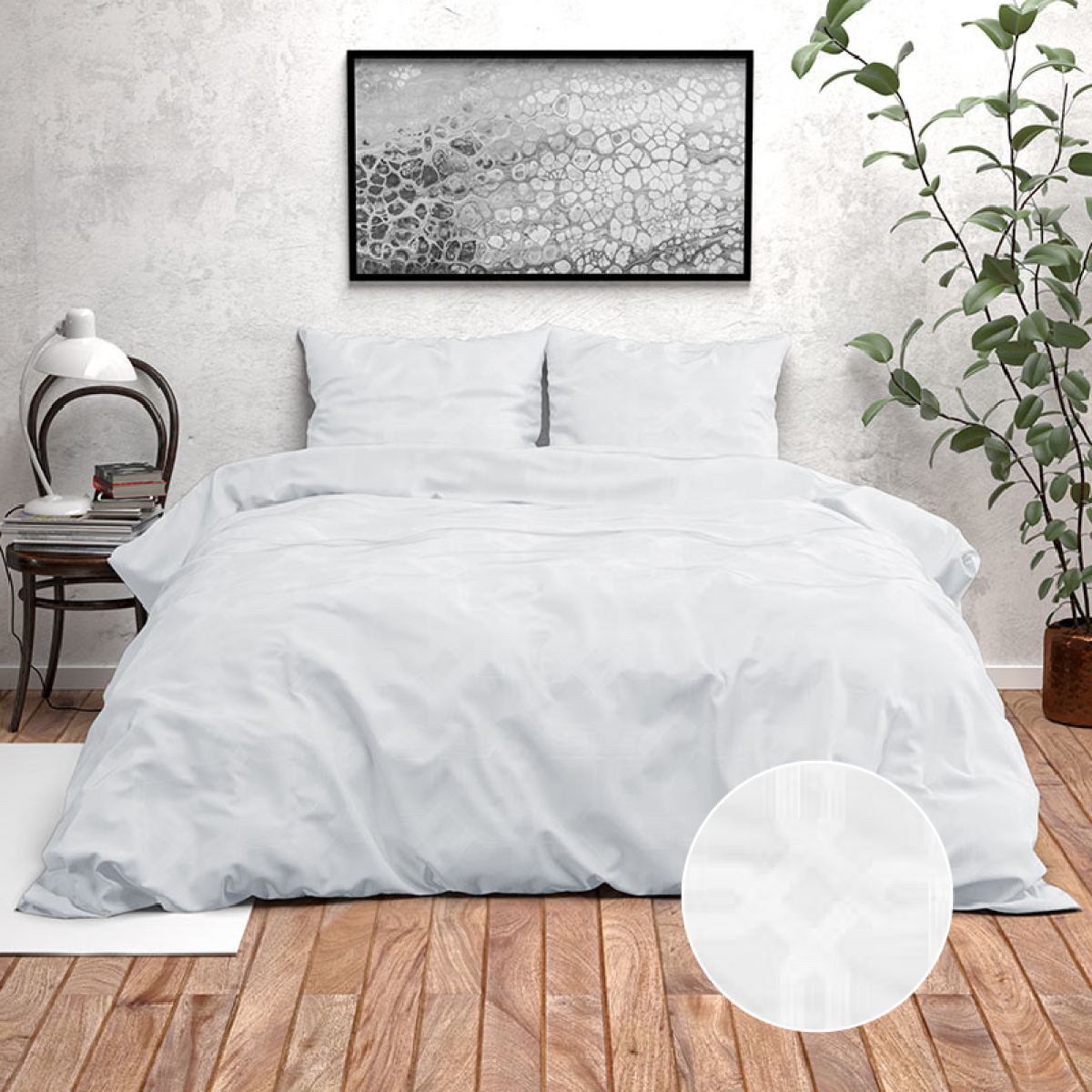 Zensation Nika - White 200 x 220 cm Dekbedovertrek