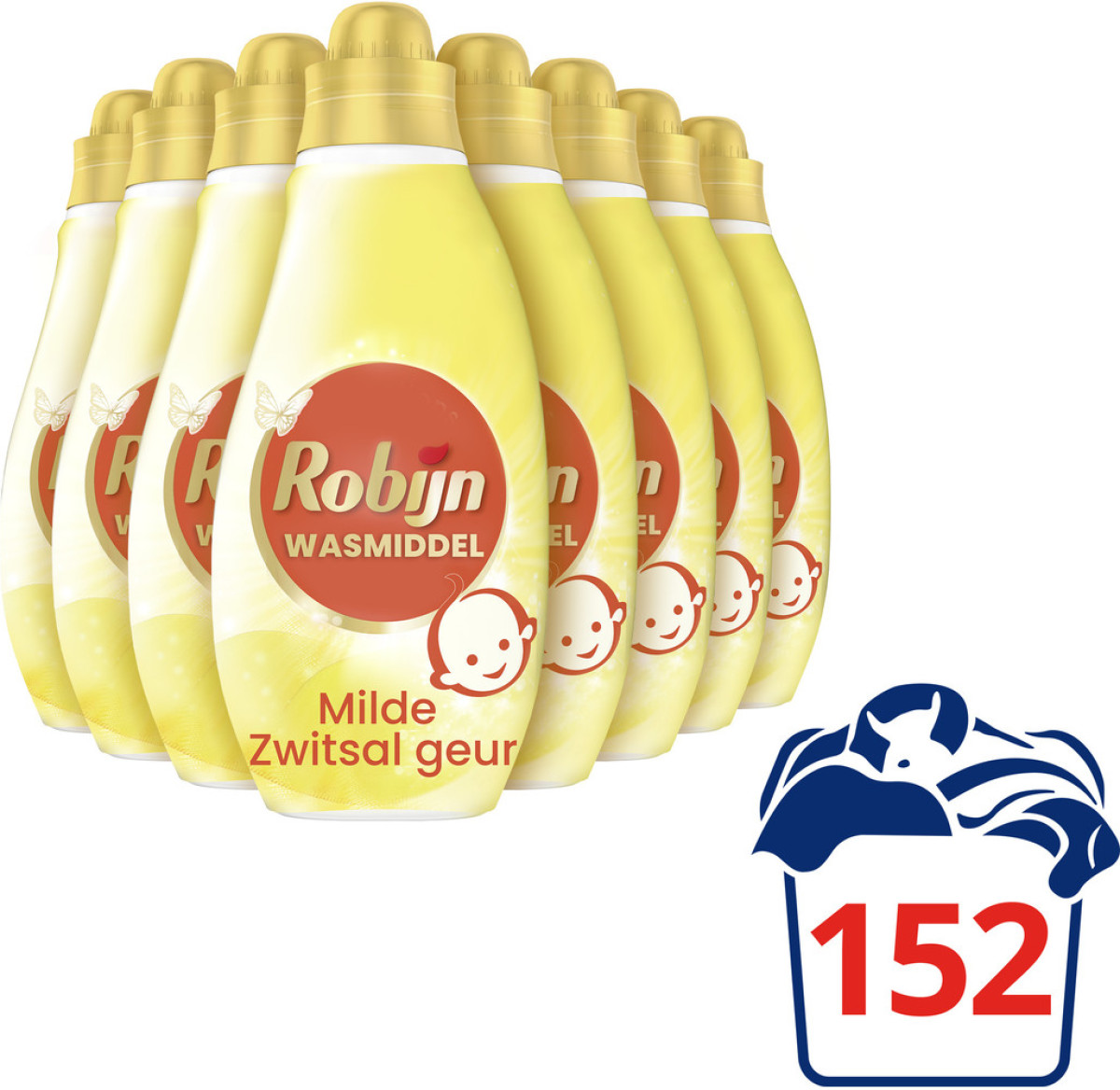 Robijn Klein & Krachtig Collections Zwitsal Color Vloeibaar Wasmiddel - 8 stuks