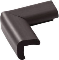 Merkloos Jippie's Tafelhoekbescherming 6 X 6 Cm Foam Bruin 4 Stuks