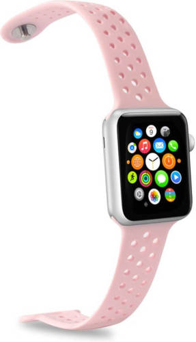 Merkloos Horlogeband Voor Apple Smartwatch, Roze - Celly