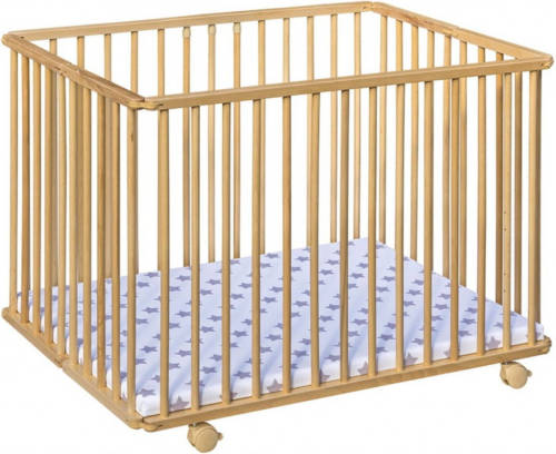 Cabino Babybox Inklapbaar Met In Hoogte Verstelbare Bodem Beech