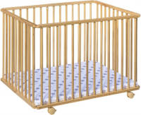 Cabino Babybox Inklapbaar Met In Hoogte Verstelbare Bodem Beech