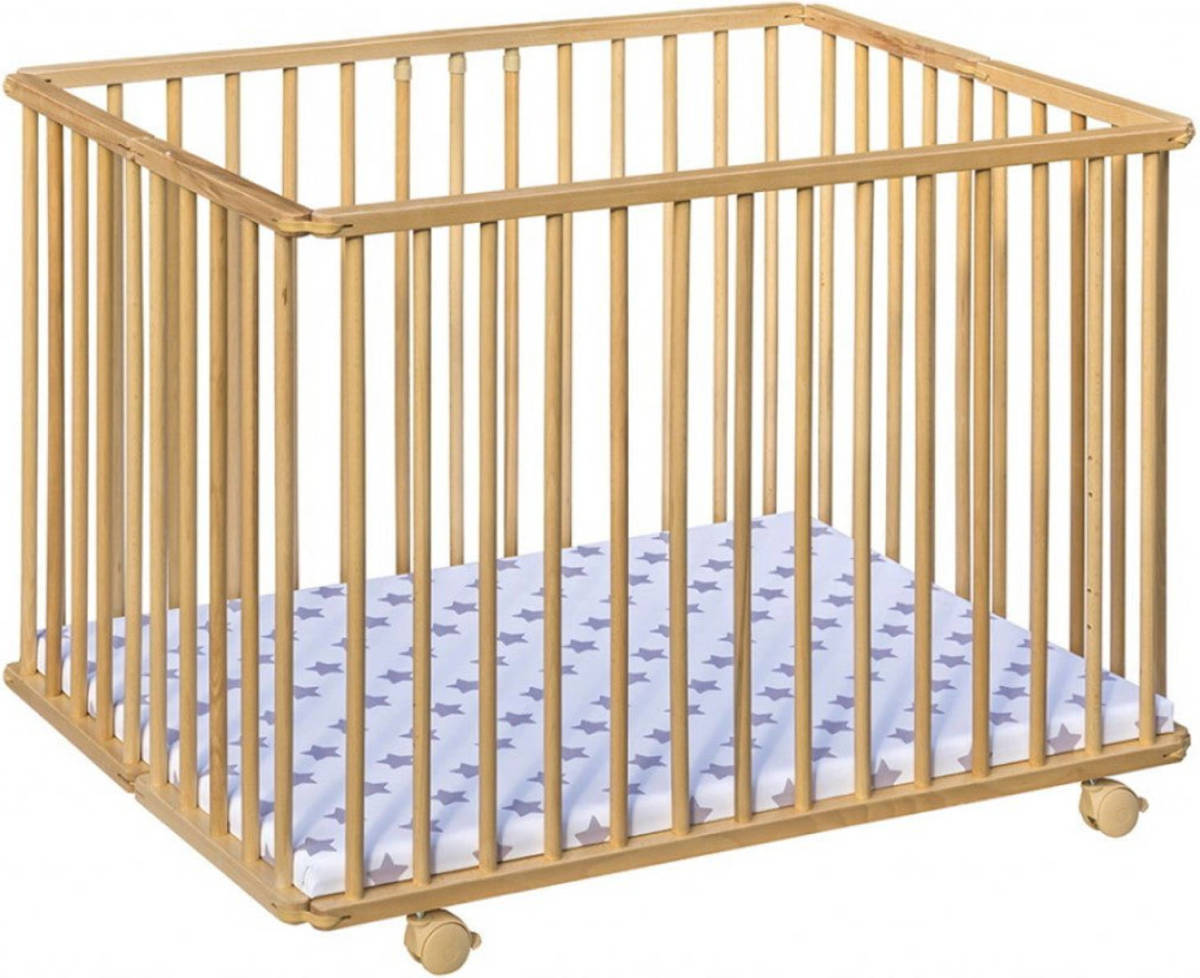 Cabino Babybox Inklapbaar Met In Hoogte Verstelbare Bodem Beech