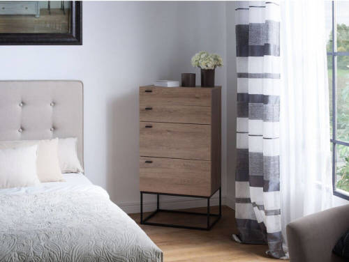 Beliani Acra - Dressoir-lichte Houtkleur-vezelplaat