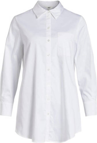 OBJECT blouse OBJROXA met biologisch katoen wit