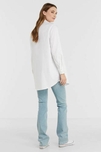 OBJECT blouse OBJROXA met biologisch katoen wit