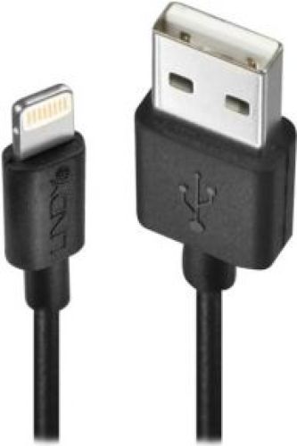 LINDY 31322 3m USB A Mannelijk Mannelijk Zwart USB-kabel