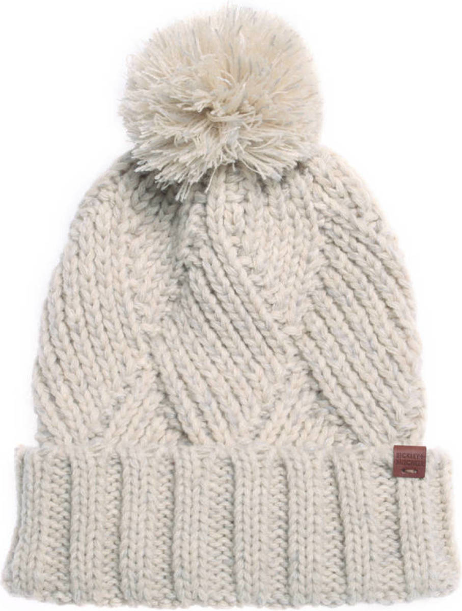 Bickley + Mitchell muts met pompon beige