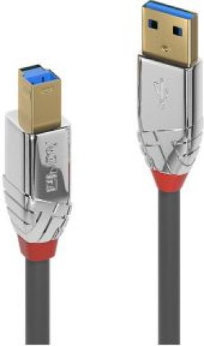 LINDY 36661 1m USB A USB B Mannelijk Vrouwelijk Grijs USB-kabel