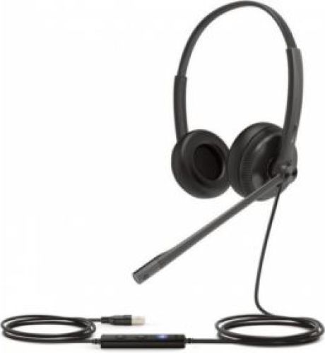 Yealink UH34 DUAL TEAMS hoofdtelefoon/headset Hoofdband USB Type-A Zwart