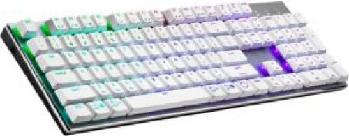 Cooler Master Gaming SK653 toetsenbord RF-draadloos + Bluetooth QWERTY Amerikaans Engels Zilver, Wit