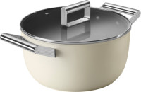 SMEG Kookpan 24 cm Crème