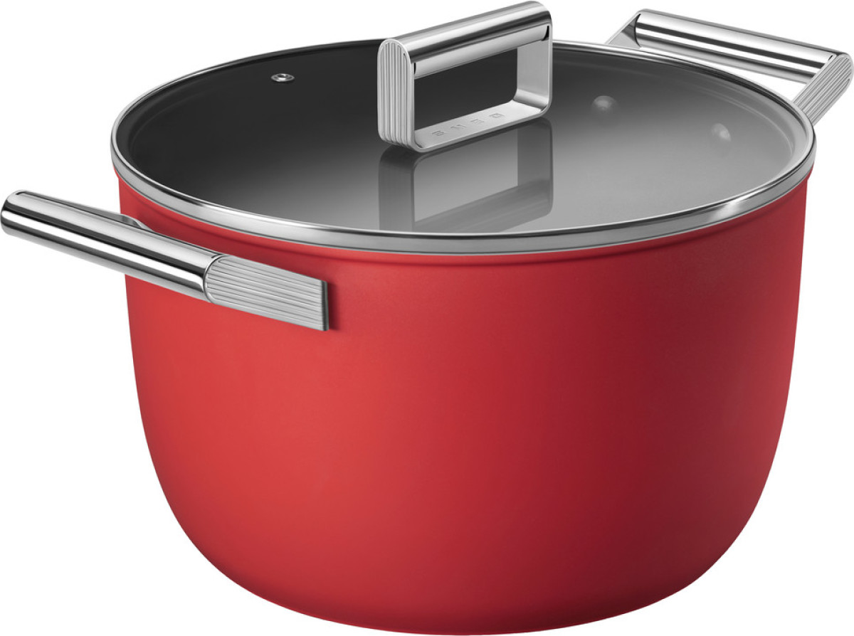 SMEG Kookpan 26 cm Rood
