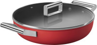 SMEG Hapjespan met deksel 28 cm Rood