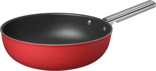 SMEG Wokpan 30 cm Rood