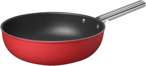 SMEG Wokpan 30 cm Rood