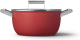 SMEG Kookpan 24 cm Rood