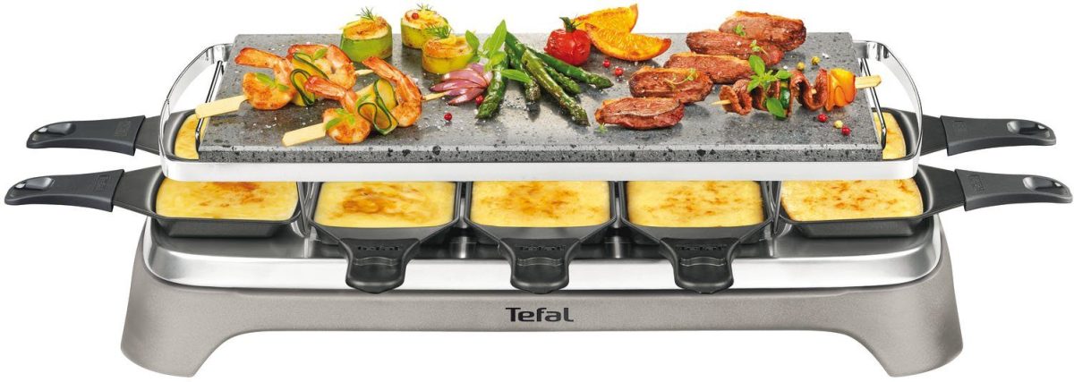 Tefal raclette Pierrade PR457B Grillplaat van steen