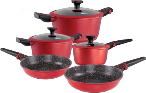 Stoneline pannenset Imagination PLUS met afneembare 3 standen-veiligheidshandvatten, geschikt voor inductie (8-delig)