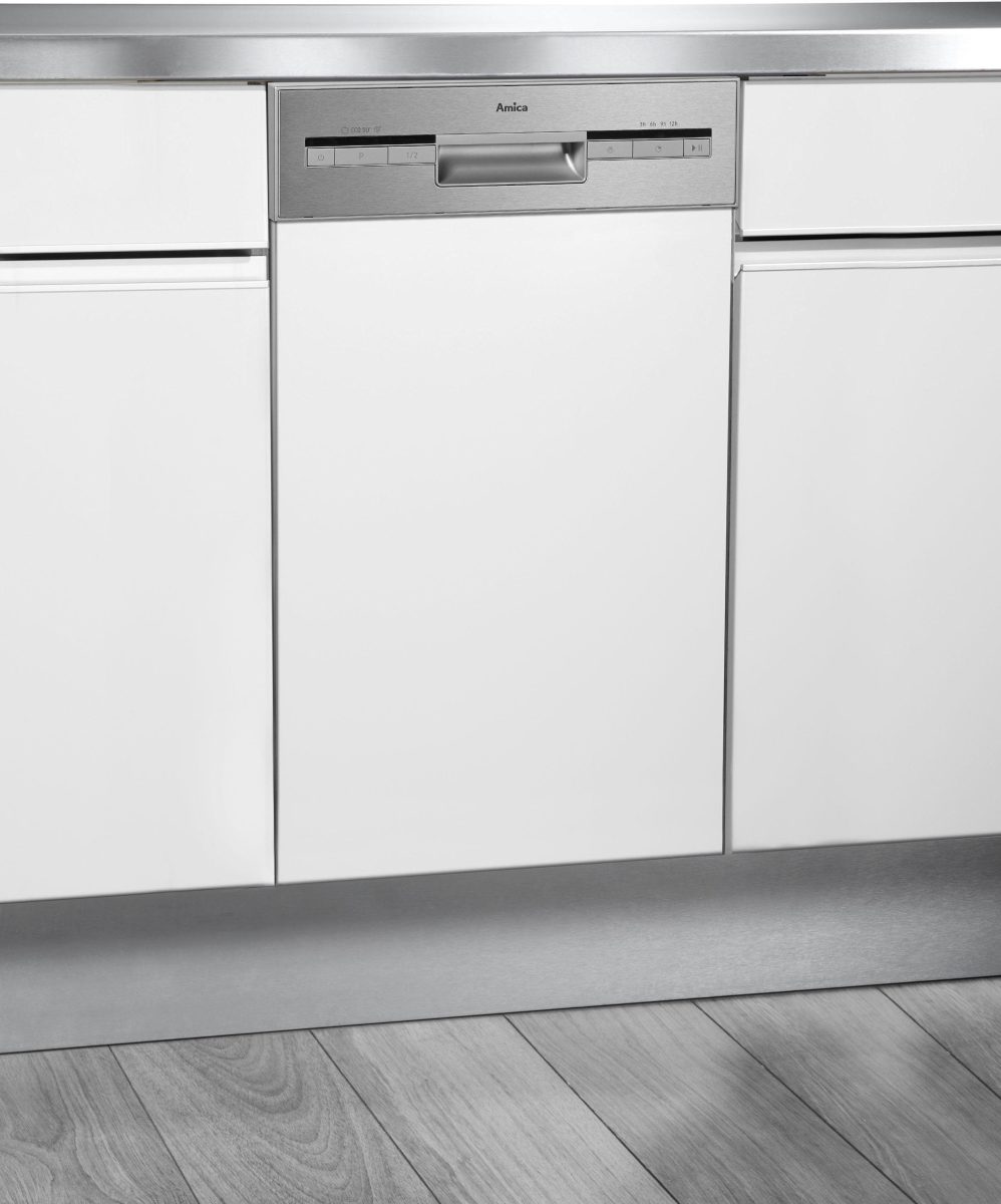 Amica deels integreerbare vaatwasser EGSP 14695 E, 81,5 cm x 44,8 cm, Leddisplay