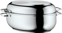 WMF braadpan Deksel als voor inductie geschikte bakpan te gebruiken, inclusief braadthermometer, 8,5 liter (1-delig)