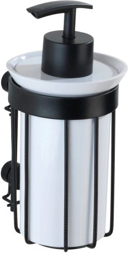 Wenko zeepdispenser Classic plus black 185 ml, met hoogwaardige roestbescherming