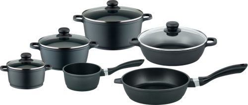 ELO Basic pannenset Black Cast Inductie (set, 10-delig)