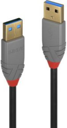 LINDY 36751 USB-kabel 1 m USB A Mannelijk Zwart