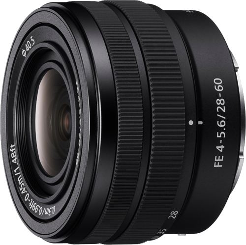 Sony objectief SEL 28–60mm FE4–5.6