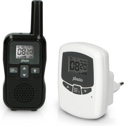 Alecto DBX80BK - Babyfoon met groot bereik tot 3.000 meter - Zwart