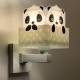 Dalber Wandlamp Panda 13,5 X 20 X 24 Cm E27 Groen/wit