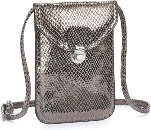 Lascana schoudertas Mini-bag, tasje voor de mobiele telefoon, kan omgehangen worden, in coole metallic-look