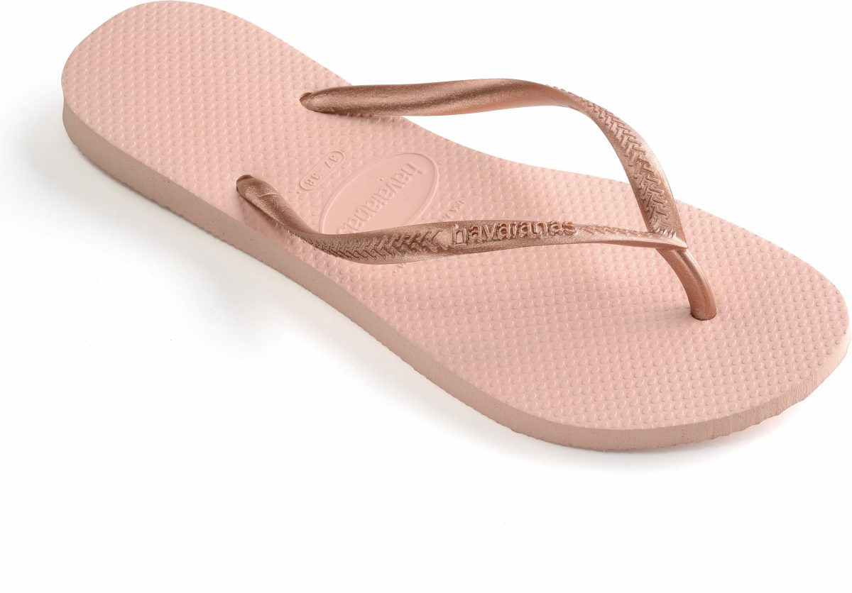 Havaianas Slim teenslippers roségoud