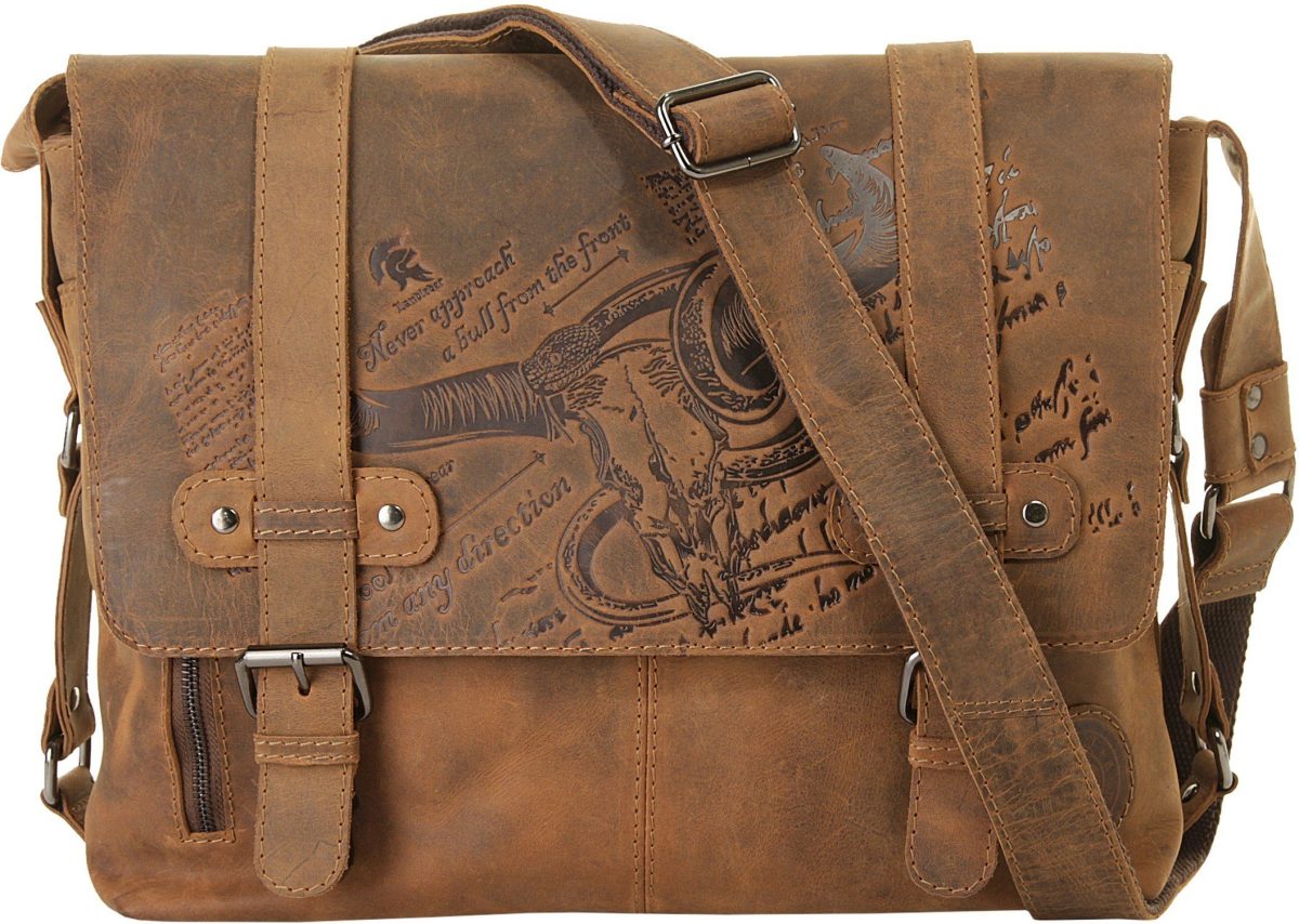Landleder messengerbag (1-delig)