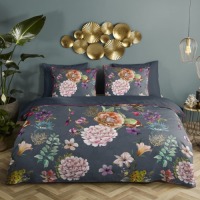 Descanso Dekbedovertrek PARMA 240x200/220 cm antracietkleurig