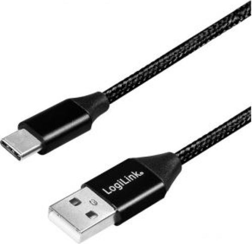 LogiLink CU0140 USB-kabel 1 m 2.0 USB C USB A Zwart