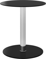 VidaXL Salontafel 40 cm gehard glas zwart