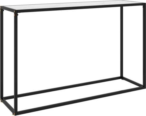 VidaXL Wandtafel 120x35x75 cm gehard glas wit