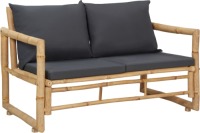 VidaXL Tuinbank met kussens 115 cm bamboe