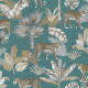 DUTCH WALLCOVERINGS Behang Leopard blauw en beige