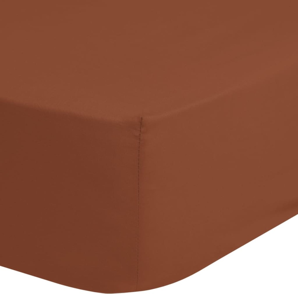 Good Morning Hoeslaken jersey 90/100x200 cm terracottakleurig