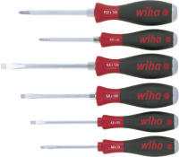 Wiha 6-delige Schroevendraaierset SoftFinish Pozidriv zeskantige steel