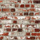 DUTCH WALLCOVERINGS Behang Brick rood