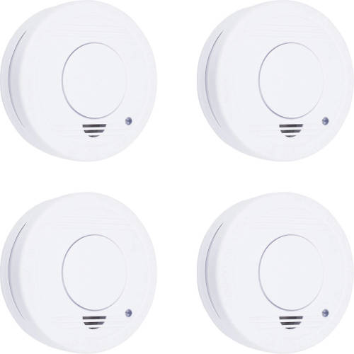 Smartwares Rookmelders 4 st 10x10x3,5 cm wit