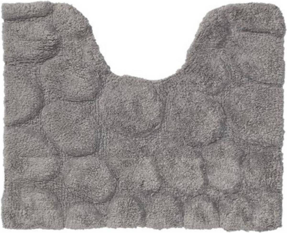 Sealskin Toiletmat Pebbles 50x60 cm katoen grijs