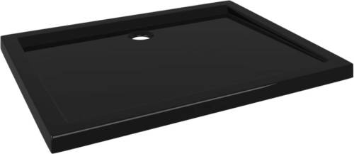 VidaXL Douchebak rechthoekig 70x90 cm ABS zwart