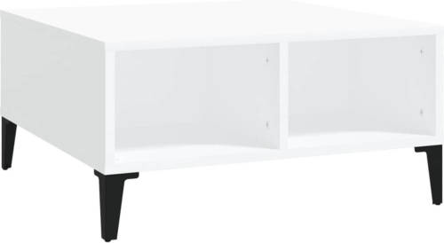 VidaXL Salontafel 60x60x30 cm spaanplaat wit