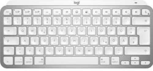 Logitech MX Keys Mini for Mac toetsenbord RF-draadloos + Bluetooth AZERTY Frans Zilver, Wit