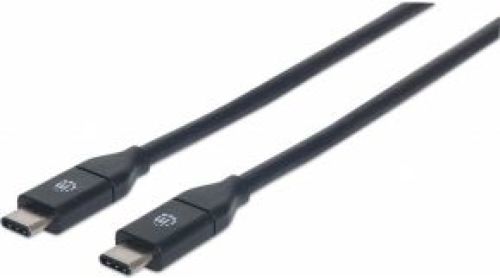 Manhattan 354899 0.5m USB C USB C Mannelijk Mannelijk Zwart USB-kabel