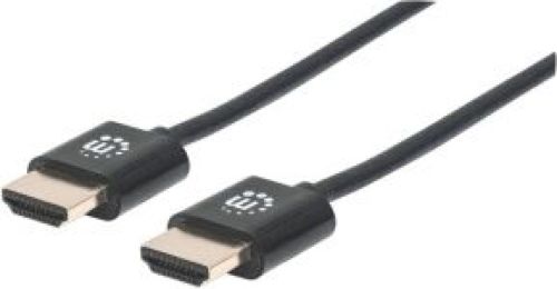 Manhattan 394406 0.5m HDMI HDMI Zwart HDMI kabel